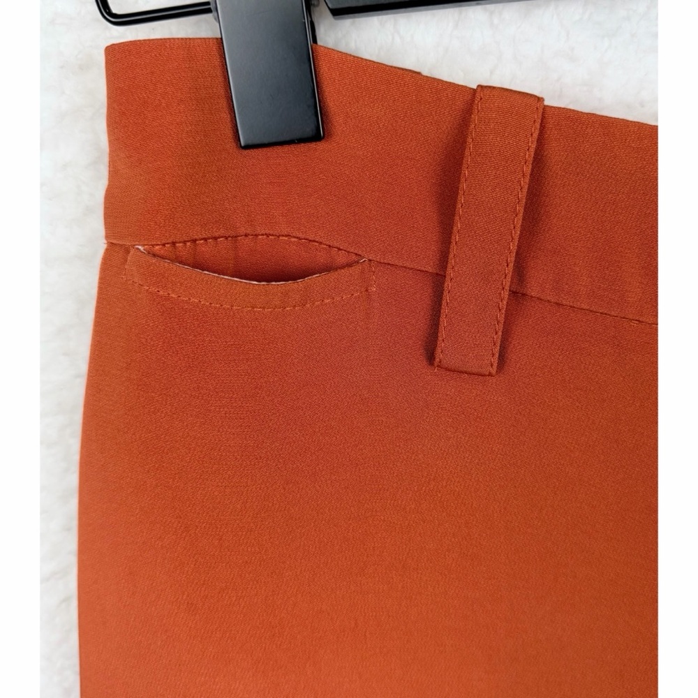 MARNI • Rust/Burnt Orange High-Waisted Wide-Leg Trouser Pants, IT 36 - Picture 4 of 16